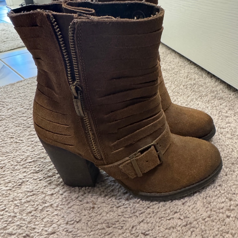 Brown Leather Ankle Boots